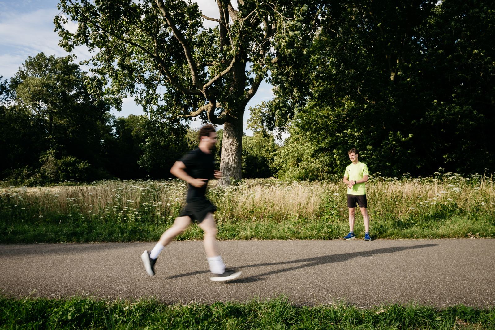Hardloper tijdens een 1-op-1 training