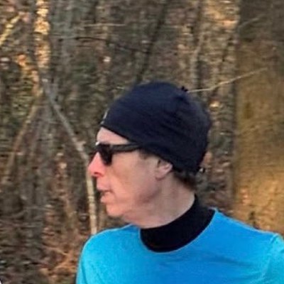 Frederic tijdens zijn marathontraining